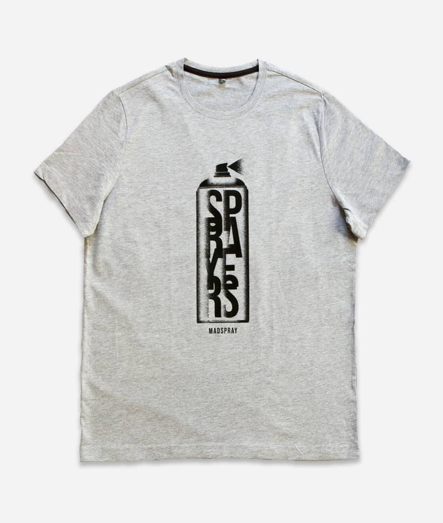 T-shirt gris SPRAYERS graffiti MADSPRAY