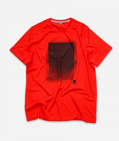 T-shirt rouge spray texture graffiti MADSPRAY