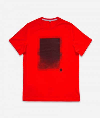 T-shirt rouge spray texture graffiti MADSPRAY